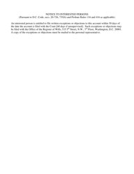 Statement of Account for Estates of Decedents Dying on or After July 1, 1995 - Washington, D.C., Page 18