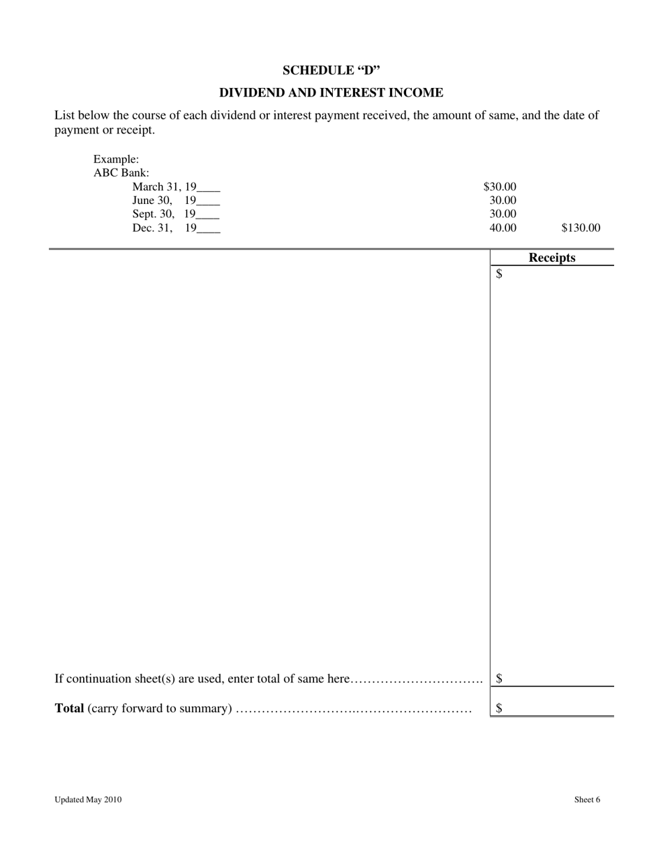 Statement of Account for Estates of Decedents Dying on or After July 1, 1995 - Washington, D.C., Page 7
