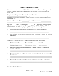 RAD Formulario 12 Aviso Para Desalojar En 90 Dias Para Uso Y Ocupacion Personal - Washington, D.C. (Spanish), Page 4