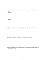 Declaracion Confidencial Sobre Mediaciones - Washington, D.C. (Spanish), Page 4