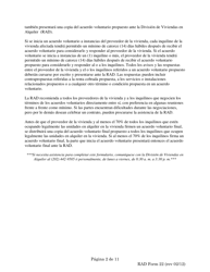 RAD Formulario 22 Pedido De Acuerdo Voluntario Del 70% - Washington, D.C. (Spanish), Page 2