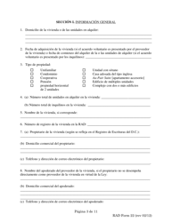 RAD Formulario 22 Pedido De Acuerdo Voluntario Del 70% - Washington, D.C. (Spanish), Page 3
