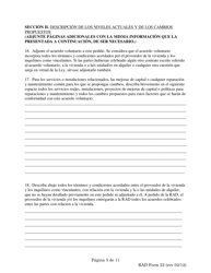 RAD Formulario 22 Pedido De Acuerdo Voluntario Del 70% - Washington, D.C. (Spanish), Page 5