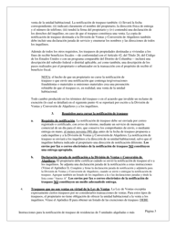 Notificacion De Traspaso De Dominio O De Un Derecho Economico En Una Vivienda Con Cinco (5) O Mas Unidades De Alquiler - Washington, D.C. (Spanish), Page 3