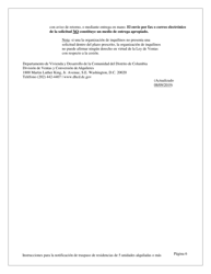 Notificacion De Traspaso De Dominio O De Un Derecho Economico En Una Vivienda Con Cinco (5) O Mas Unidades De Alquiler - Washington, D.C. (Spanish), Page 6