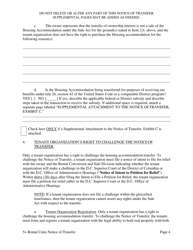 Notice of Transfer of Ownership Interest or an Economic Interest Housing Accommodations With Five (5) or More Rental Units - Washington, D.C., Page 13