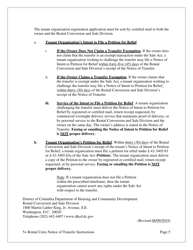 Notice of Transfer of Ownership Interest or an Economic Interest Housing Accommodations With Five (5) or More Rental Units - Washington, D.C., Page 5