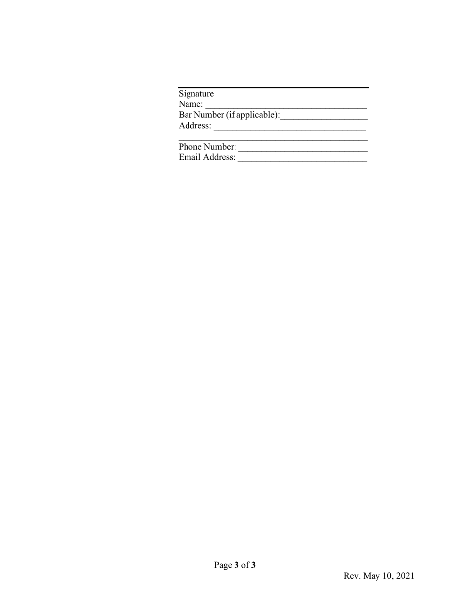 Petition (Appeal From Real Property Tax Assessment) - Washington, D.C., Page 3