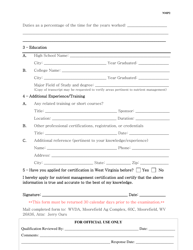 Form NMP2 Application for Certification - Nutrient Management Program - West Virginia, Page 2