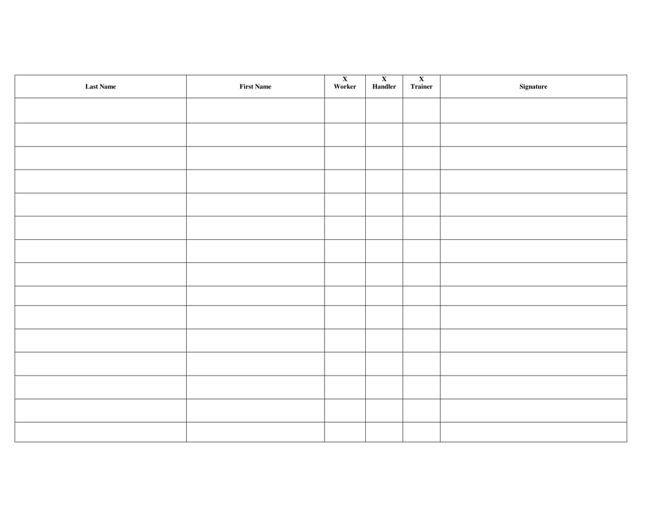 Wps Training Record Sheet - West Virginia, Page 2
