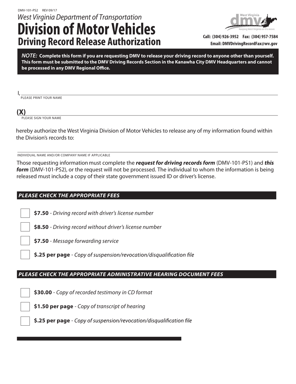 Form DMV-101-PS2 - Fill Out, Sign Online and Download Fillable PDF ...