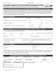 Form DMV-21-DU Wv Alcohol and Drug Test and Lock (Interlock) Program Application - West Virginia, Page 2