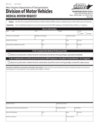 Document preview: Form DMV-50-CD Medical Review Request - West Virginia