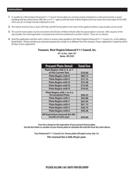 Form DMV-54-TC Application for an Enhanced 9-1-1 Council License Plate - West Virginia, Page 2