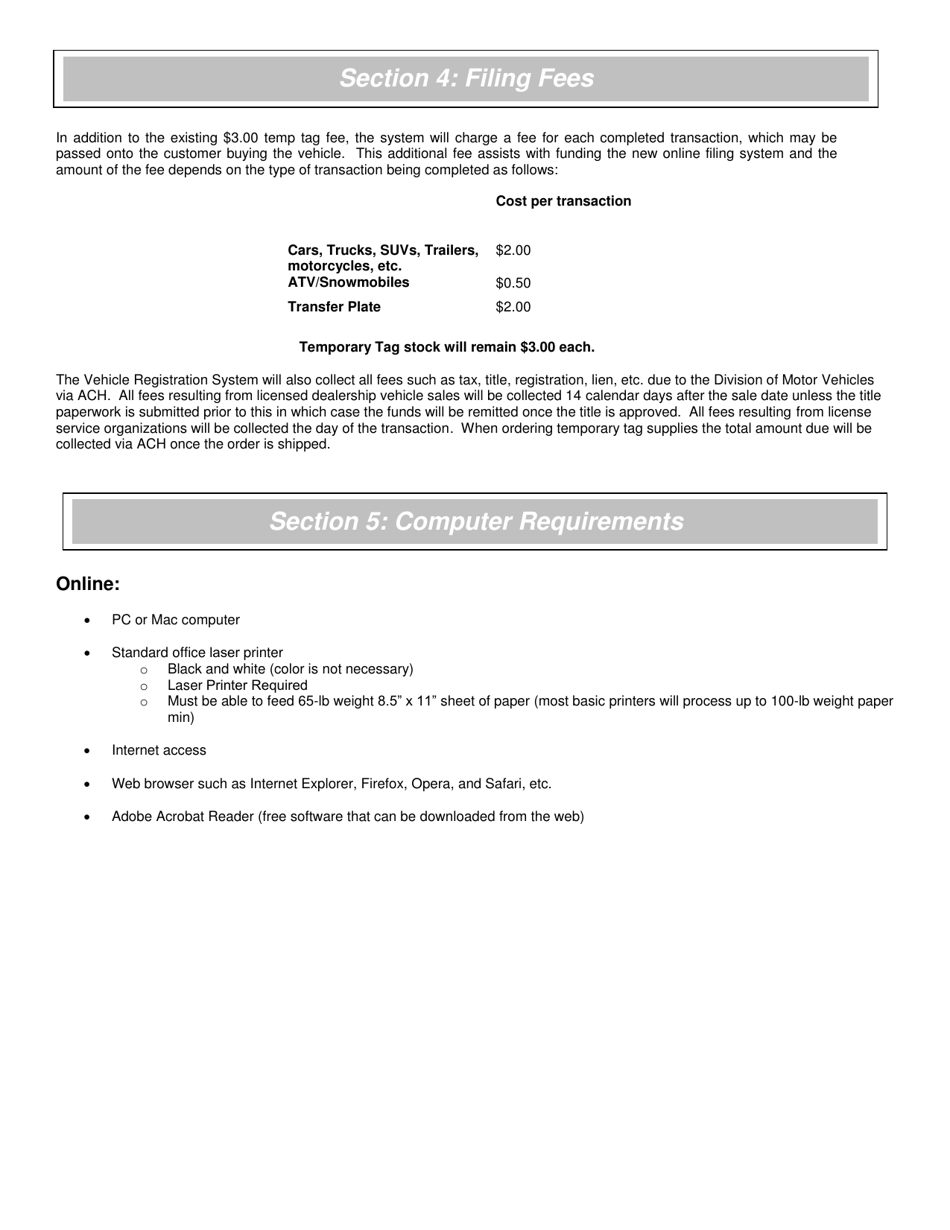 Vehicle Registration System Account Holder Agreement and Access Request Form - West Virginia, Page 4