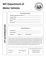 Vehicle Registration System Account Holder Agreement and Access Request Form - West Virginia, Page 6