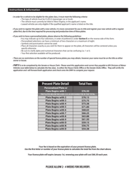 Form DMV-55-FL Application for a Former Legislator License Plate - West Virginia, Page 2
