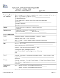 Member Assessment - Personal Care Services Program - West Virginia, Page 3