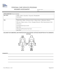 Member Assessment - Personal Care Services Program - West Virginia, Page 4