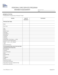 Member Assessment - Personal Care Services Program - West Virginia, Page 6