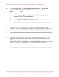 Not a Housing Accommodation Exemption Application for Conversion to Condominium or Cooperative - Washington, D.C., Page 3