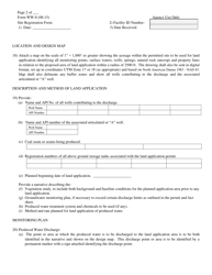 Form WW-8 Application and Site Registration for Land Application of Water Produced From Coalbed Methane Well - West Virginia, Page 2