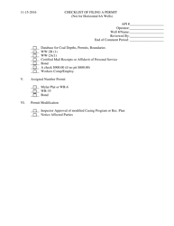 Checklist of Filing a Permit (Not for Horizontal 6a Wells) - West Virginia, Page 3