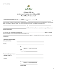 Form OP-77U Uic Permit Transfer Package - West Virginia, Page 3