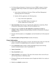 Instructions for Application for Individual Water Quality State 401 Certification for Non-coal Related Facilities - West Virginia, Page 2