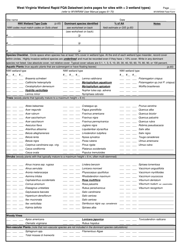 West Virginia Wetland Rapid Assessment Datasheet - West Virginia, Page 7