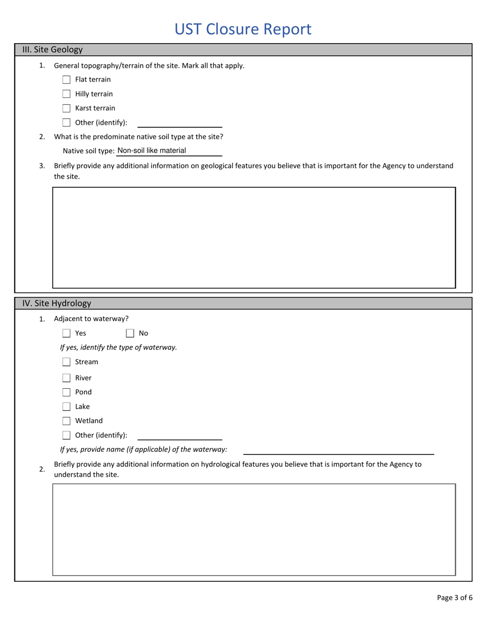 Ust Closure Report - West Virginia, Page 3