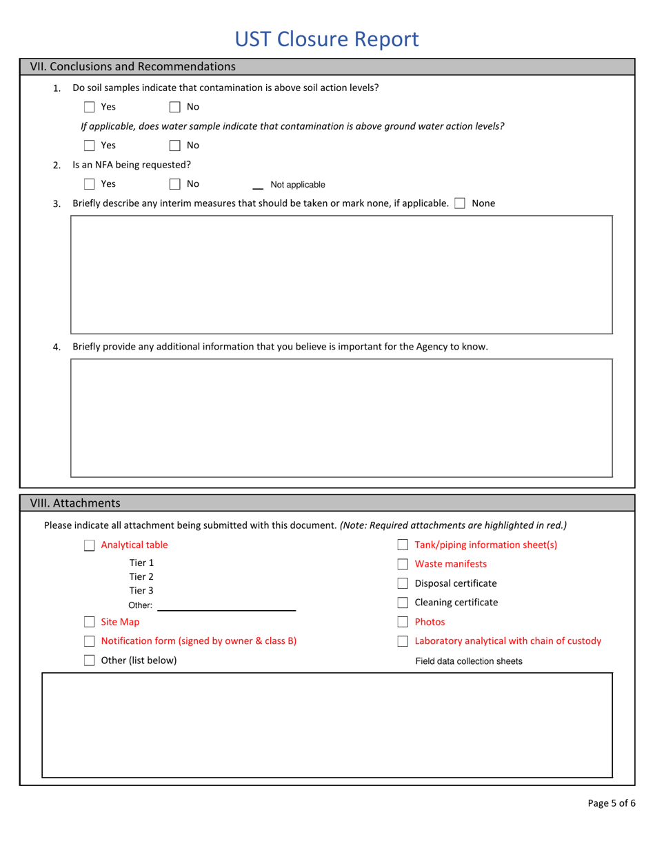 Ust Closure Report - West Virginia, Page 5