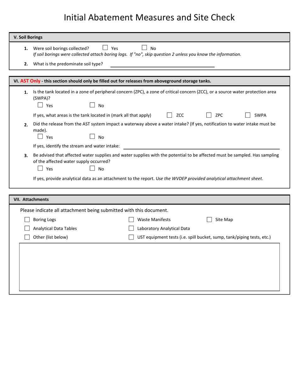 Appendix B-9 Initial Abatement Measures and Site Check - West Virginia, Page 3