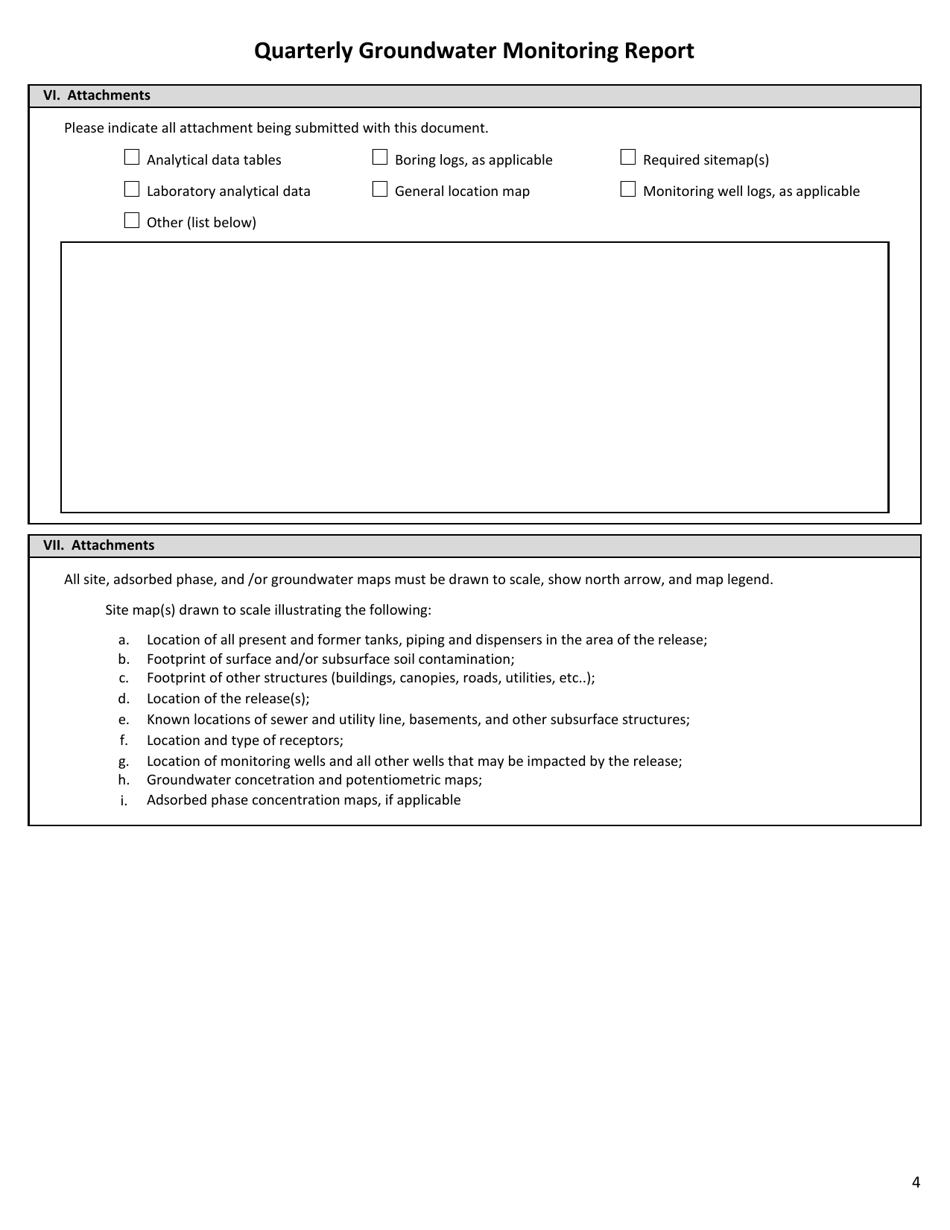 Appendix B-11 Quarterly Groundwater Monitoring Report - West Virginia, Page 4