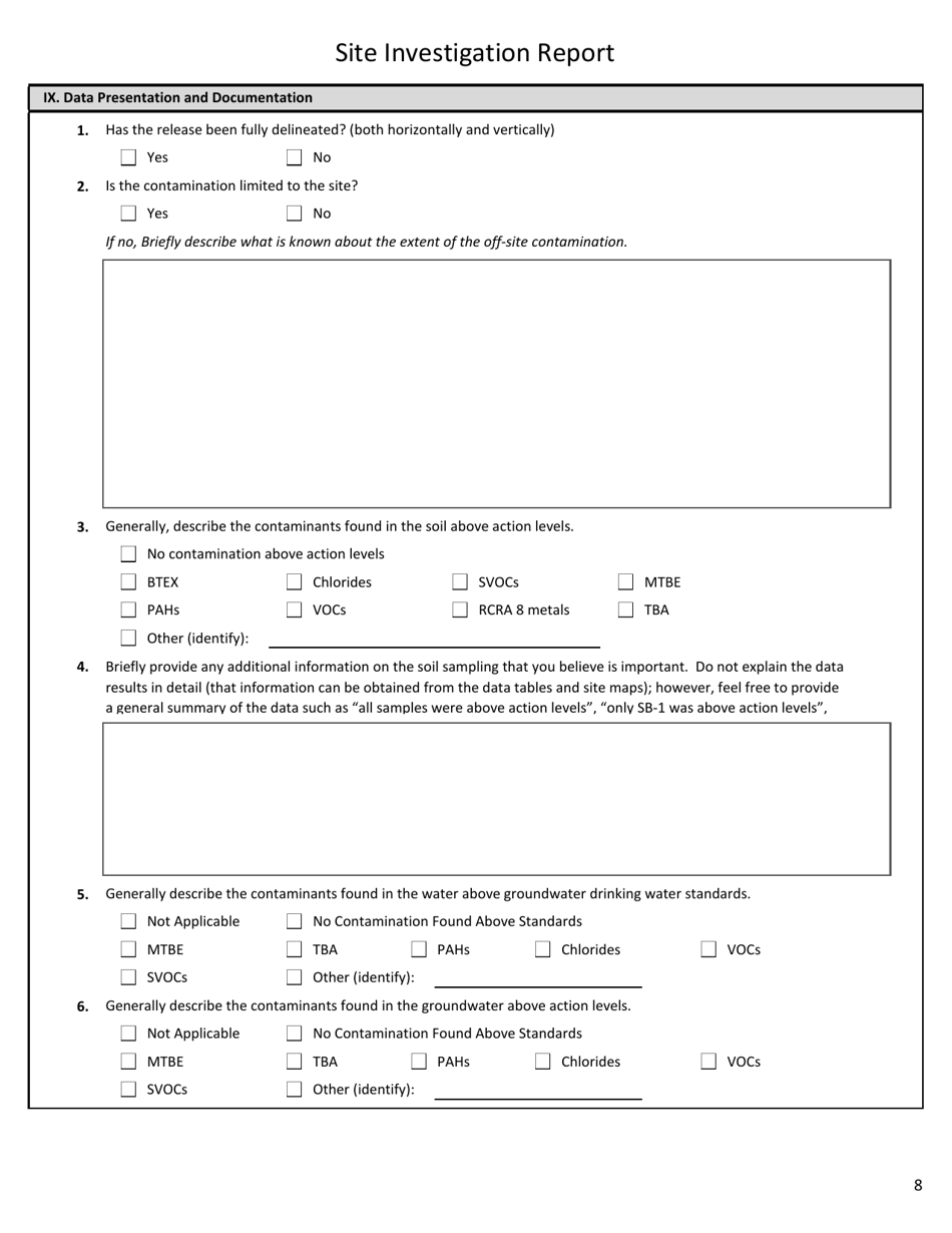 Appendix B-12 Site Investigation Report - West Virginia, Page 8