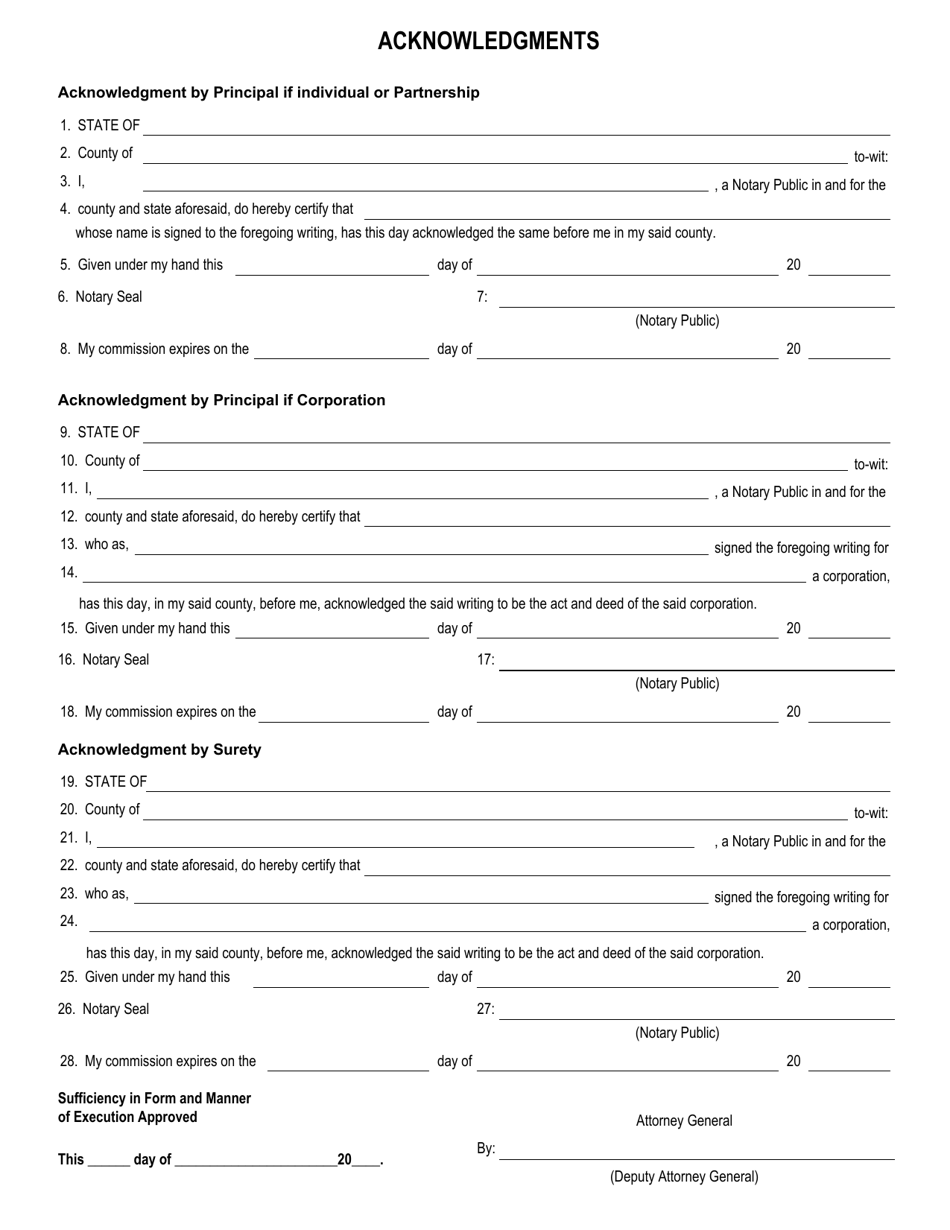 West Virginia Labor and Material Payment Bond - Fill Out, Sign Online ...