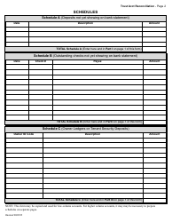 Real Estate Agency Trust Account Reconciliation Form - Oregon, Page 2