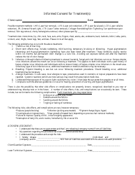 Document preview: Informed Consent Form for Treatment(S)