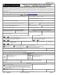 VA Form 26-1817 Request for Determination of Loan Guaranty Eligibility for Unmarried Surviving Spouses