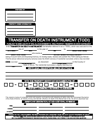 &quot;Transfer on Death Instrument Form&quot;