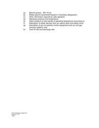 Subpart Part B Hazardous Waste Permit Application - Tanks, Containers and Surface Impoundments - West Virginia, Page 3