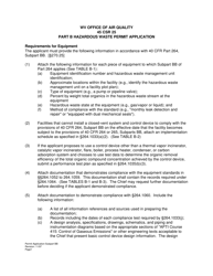 Document preview: Subpart BB Part B Hazardous Waste Permit Application - Equipment - West Virginia