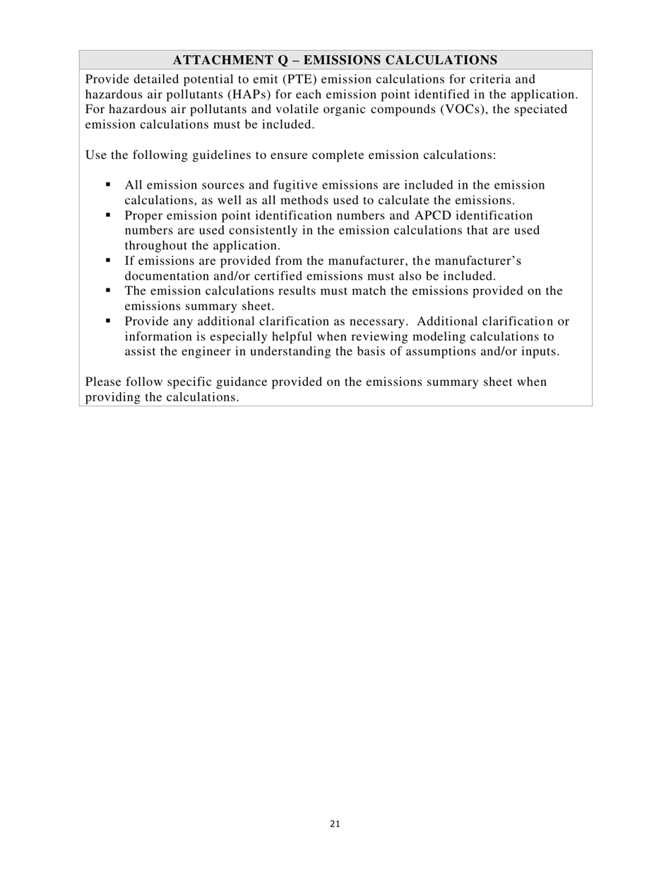 G10-d General Permit Registration Application - West Virginia, Page 21