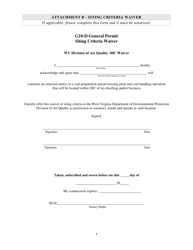 G10-d General Permit Registration Application - West Virginia, Page 4