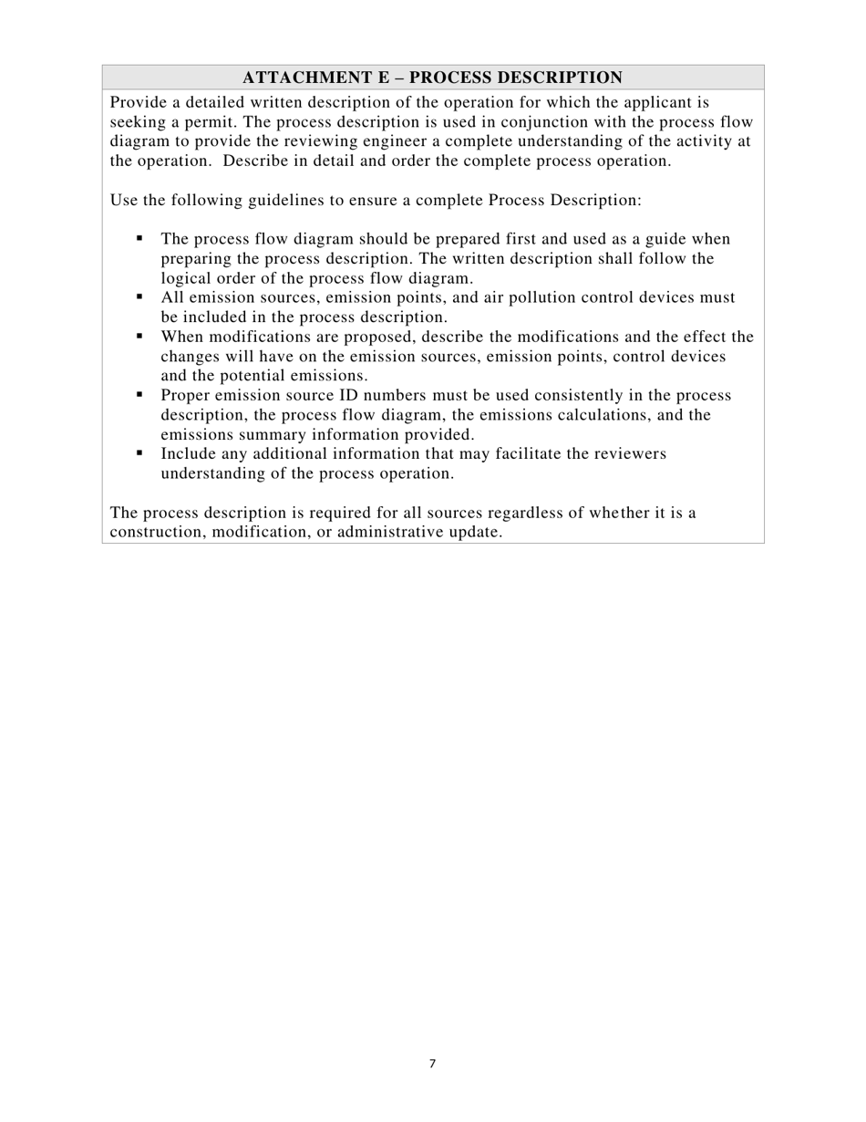 G10-d General Permit Registration Application - West Virginia, Page 7