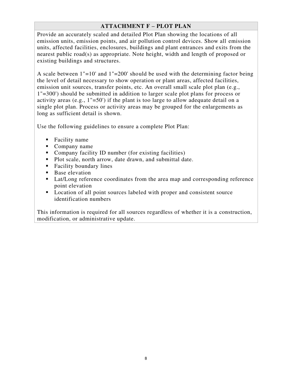 G10-d General Permit Registration Application - West Virginia, Page 8