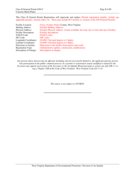 Class II General Permit G50-c Registration - West Virginia, Page 2