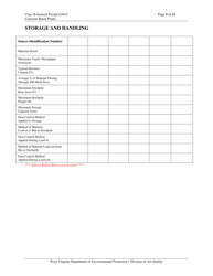 Class II General Permit G50-c Registration - West Virginia, Page 5