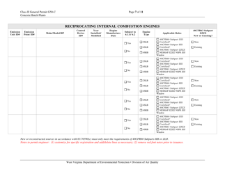 Class II General Permit G50-c Registration - West Virginia, Page 7