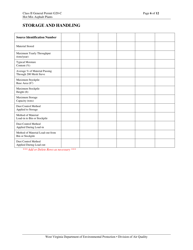 Class II General Permit G20-c Registration - West Virginia, Page 6